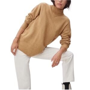 EVERLANE Mock Wool Yak Blend Sweater Women M Tunic Cotage Gorpcore Oversize Cozy